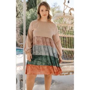 NWT Oddy multicolor tye dye dress